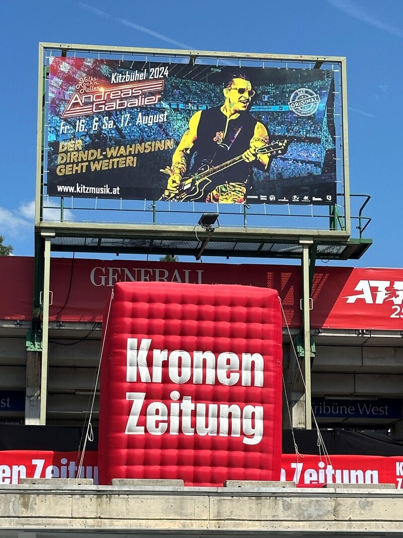 The "Krone" is once again the main print media partner. (Bild: Jasmin Steiner)