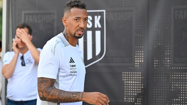 Jerome Boateng soll gegen Salzburg erstmals im Kader stehen. (Bild: Dostal Harald)