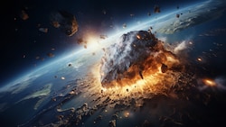 Ein Asteroid – kein Komet – soll für das Chicxulub-Event verantwortlich sein. (KI-generiertes Bild) (Bild: stock.adobe.com/zahidcreat0r)