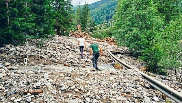 The L 19 was completely impassable after the devastating storm in summer 2024 (Bild: Wucher)