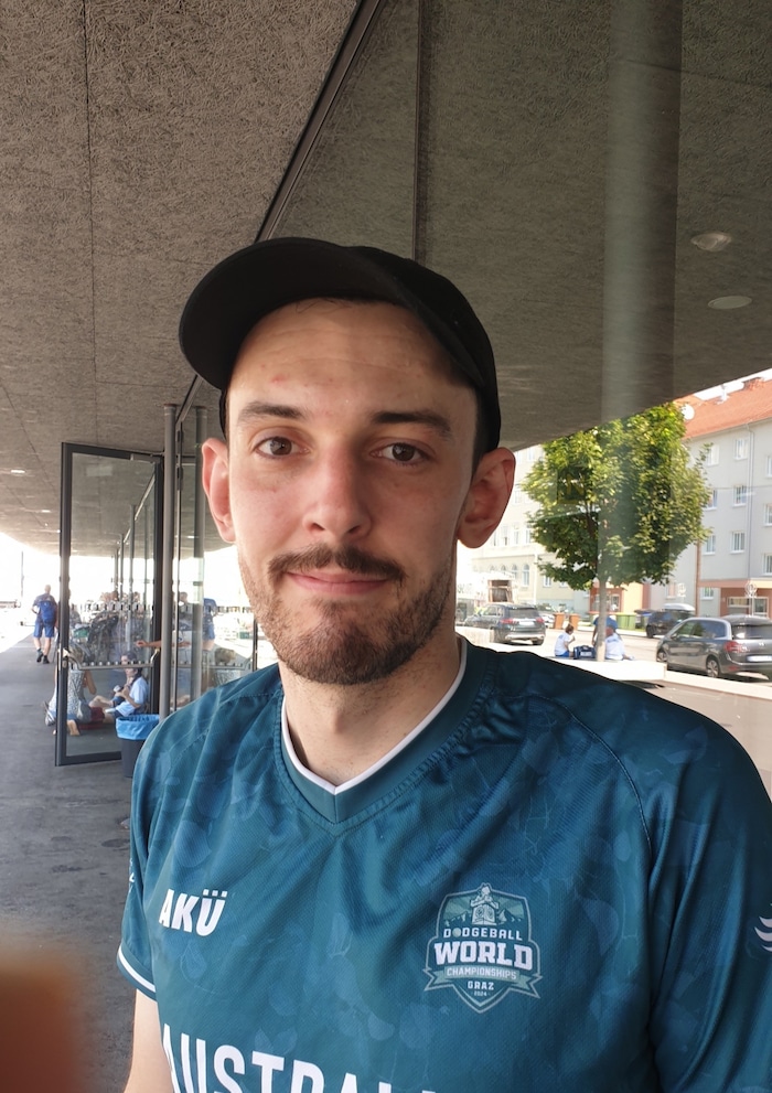 Andrew spielt in Graz für das Team Australien