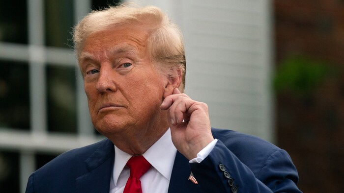 Donald Trump campaigning in his own way.