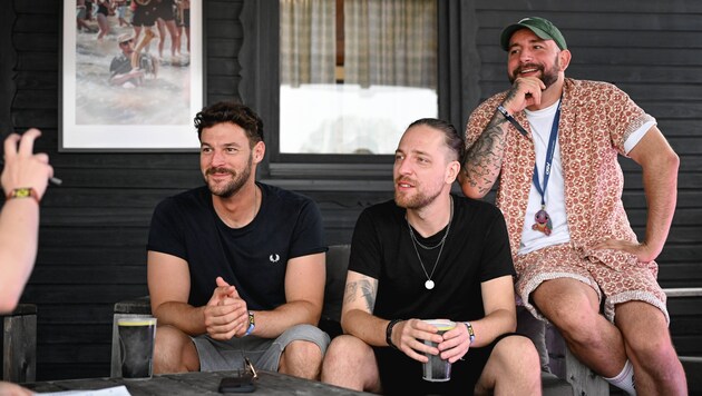 AUT of ORDA at the "Krone" interview. The trio is the main act on the Friday of the festival. (Bild: Wenzel Markus/Markus Wenzel)