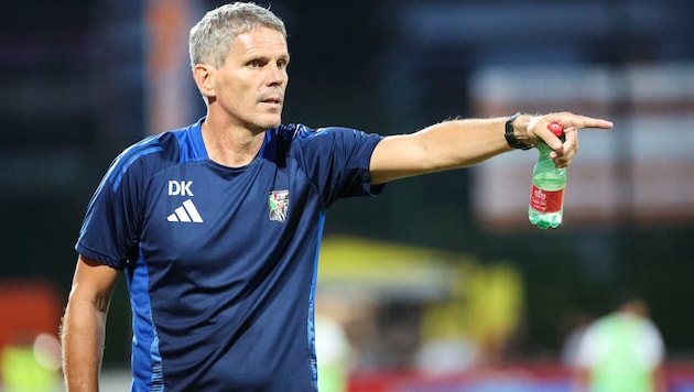WAC-Coach Didi Kühbauer warnt vor Blau-Weiß Linz. (Bild: GEPA)
