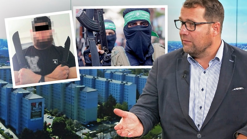 Terrorism expert Nicolas Stockhammer in an interview with krone.tv (Bild: Krone KREATIV/krone.tv)