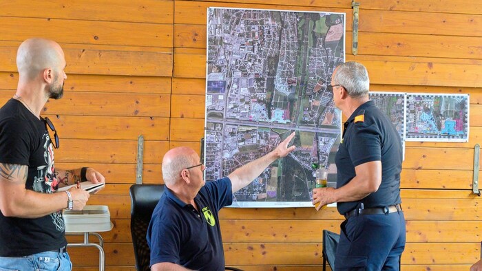 Damit die Orientierung im Notfall problemlos klappt, ist das Gelände in kleine Zonen aufgeteilt.