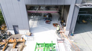 Die Feuerwehr leistete ganze Arbeit. 