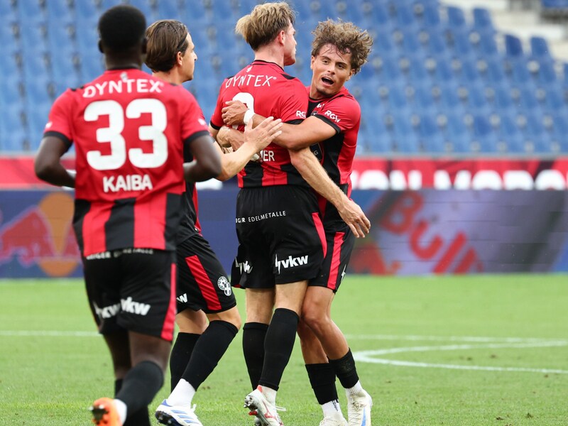 Lars Nussbaumer's dream goal was not enough to secure three points in the Red Bull Arena. (Bild: GEPA pictures)