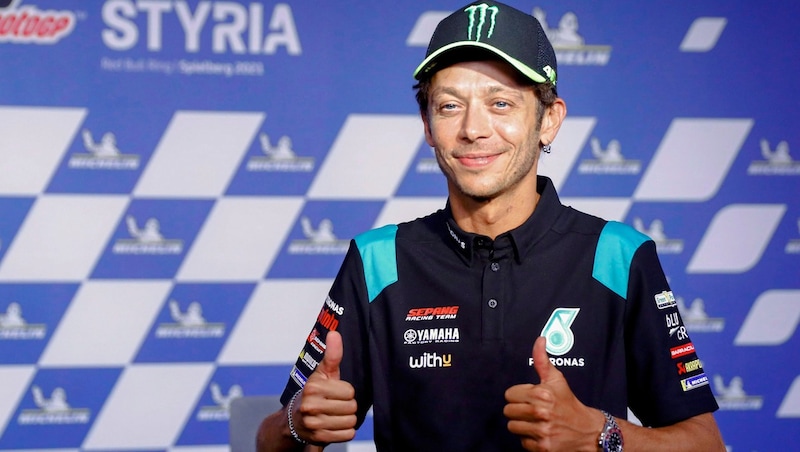 Valentino Rossi said goodbye in Styria. (Bild: AP ( via APA) Austria Presse Agentur/Copyright 2021 The Associated Press. All rights reserved)