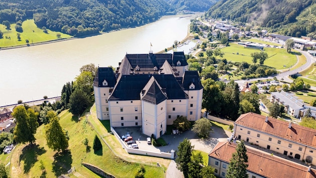 Die Greinburg hoch über Grein an der Donau (Bild: Einöder Horst)