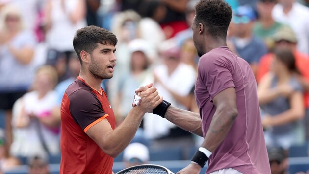 Carlos Alcaraz unterliegt Gael Monfils (Bild: 2024 Getty Images)