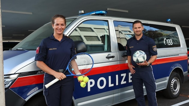 From top-class sport to the police: Melanie Klaffner and Benjamin Freudenthaler (Bild: Scharinger Daniel)