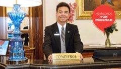 Rafael Schuster (24) ist einer der jüngste Concierges in Österreich. (Bild: Krone KREATIV/Reinhard Holl)