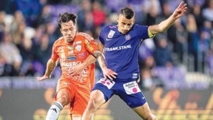 Spiele gegen „seine“ Austria sind für Dominik Prokop (li.) noch immer etwas Besonderes.