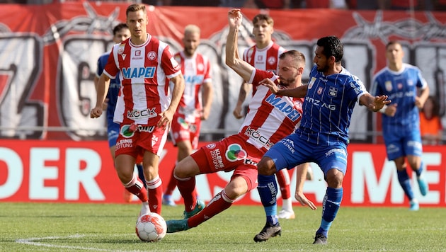 Nach dem Bundesliga-Spiel zwischen dem GAK und Blau-Weiß Linz kam es zu den brutalen Attacken.  (Bild: GEPA)