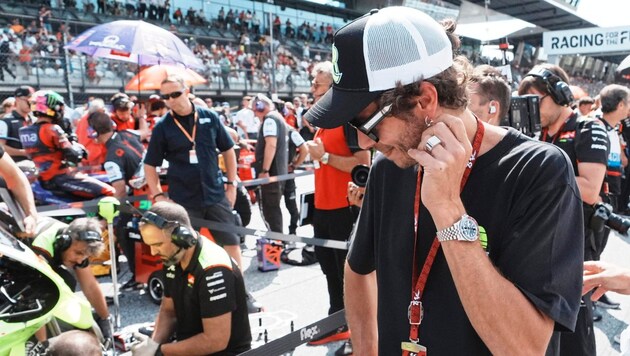 Cult biker Vale Rossi before the MotoGP sprint race in Spielberg. (Bild: Pail Sepp/Sepp Pail)