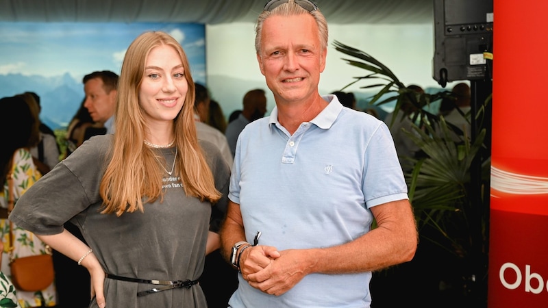 ORF regional director Klaus Obereder and singer Lika Doss. (Bild: Wenzel Markus)