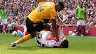 Yerson Mosquera sorgte im Spiel gegen Arsenal für mehrere Aufreger-Szenen. 