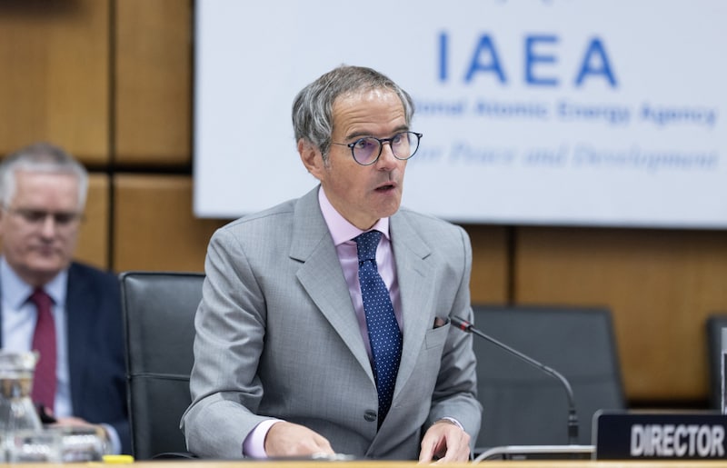 IAEA chief Rafael Grossi was already close to despair in recent months. (Bild: AFP/Joe Klamar)