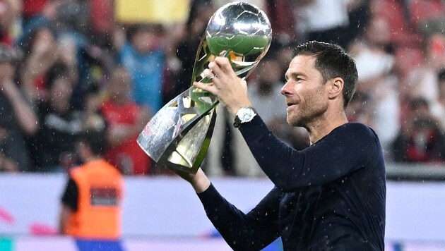 Xabi Alonso wins the next title with Leverkusen. (Bild: AFP/ APA/Sascha Schuermann)