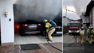 Die Feuerwehr konnte den Brand rasch unter Kontrolle bringen. (Bild: ZOOM Tirol/Krone KREATIV)