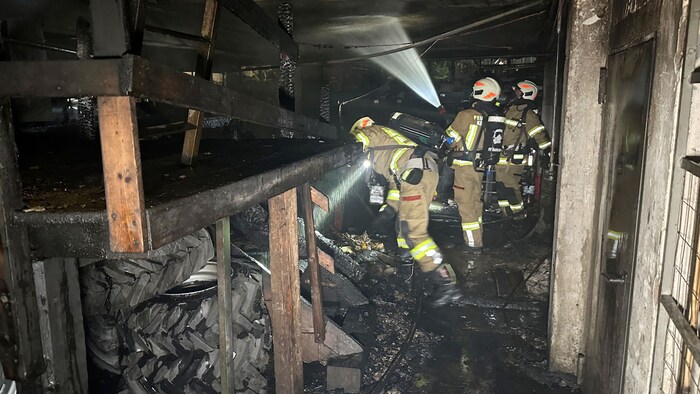 Im Keller war der Brand ausgebrochen.
