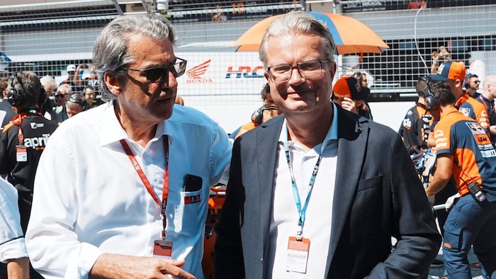 Steiermarks LH Christopher Drexler mit KTM-Boss Stefan Pierer im Steirer-Talk.