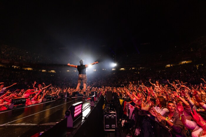 The crowds cheered Gabalier.