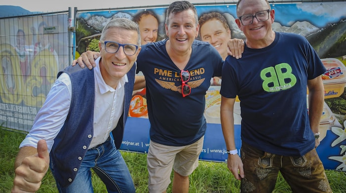 Gute Freunde und treue Wegbegleiter der „JUZI“, die Publikumslieblinge DJ Alex, Sänger Marc ...