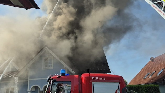 Einsatz für die Feuerwehren bei Riegersburg (Bild: FF Feldbach)