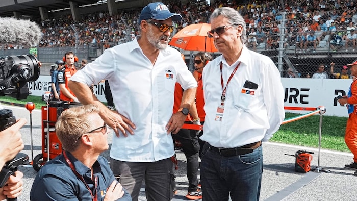 Crisis summit: Head of Motorsport Pit Beirer, veteran Heinz Kinigadner and KTM boss Stefan ...
