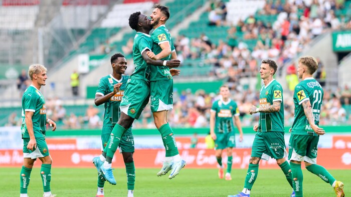 Beste Stimmung bei Rapid