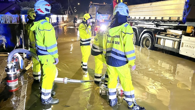 Big clean-up in Pinzgau: the fire departments were in constant action in Kaprun and Zell am See. (Bild: Markus Tschepp/Tschepp Markus)