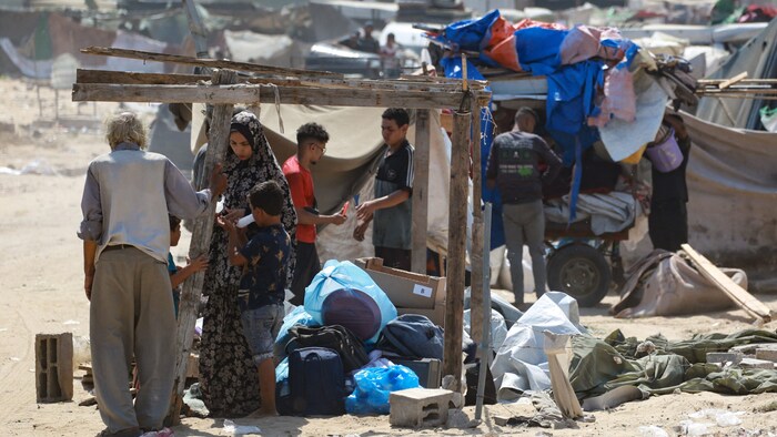 Palästinensische Flüchtlinge in einem Camp