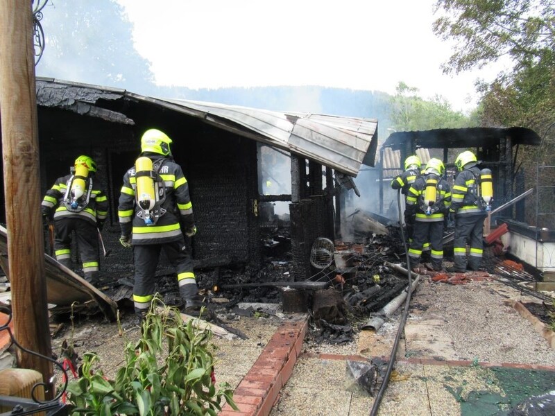 Not much was left of the garden shed. (Bild: BFV Leoben/Demmerer H.)