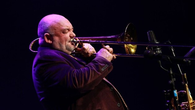 James Morrison with the trombone, his "first love" (Bild: Erich Gabrovec)