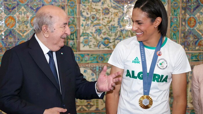 Khelif with President Tebboune