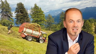 Mit der Bewirtschaftung der Bergmähder leisten die Bäuerinnen und Bauern in Tirol einen ...