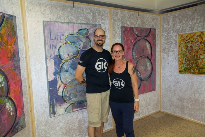 Iris und Bernd Heinrich organisierten den Kultursommer 2024 heuer zum ersten Mal. „Es war einfach geil“, sind sie sich einig. 