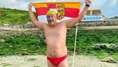 Robert Findenig durchschwamm als erster Kärntner den Ärmelkanal.