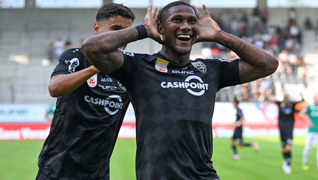 Goal machine: Altach's Gustavo Santos (Bild: GEPA)