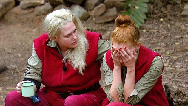 Georgina Fleur burst into tears in the jungle camp. (Bild: RTL)