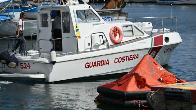 Italian coastguard rescue boat (Bild: AFP/Alberto Pizzoli)