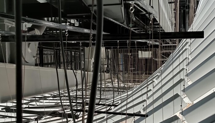 According to the city, the complicated ceiling is the reason for the long wait.
