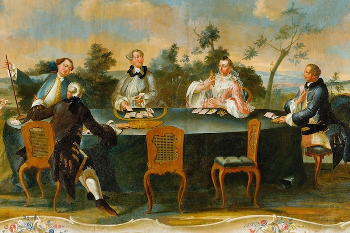 The nobility at the "Pharaoh" game