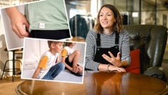 Michaela Geiseder designte für Vresh erstmals Kindermode. Hergestellt wurde sie aus Stoffresten der eigenen Produktion. (Bild: Krone KREATIV/Markus Wenzel, Vresh (2),)