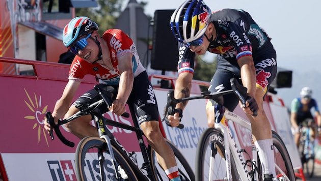 Primož Roglič (r.) (Bild: AFP)