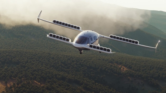 The manned maiden flight of the all-electric, vertical take-off and landing flying cab has just been postponed until early 2025. (Bild: Lilium)