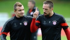 Xherdan Shaqiri (links) spielte vor zehn Jahren mit Frank Ribery bei den Bayern.  (Bild: AFP/AFP PHOTO / CHRISTOF STACHE )