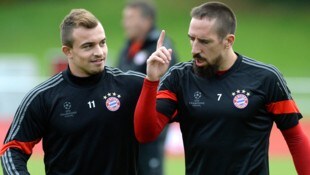 Xherdan Shaqiri (links) spielte vor zehn Jahren mit Frank Ribery bei den Bayern. 